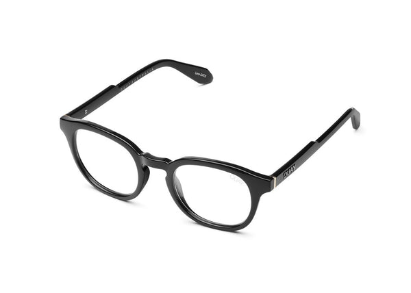 Quay Walk On Black Eyeglasses / Clear Blue Light Lenses