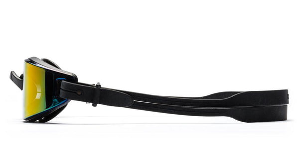 Westward Leaning - Dive 01 Matte Black Swim Goggles / Rose Gold Mirror Lenses