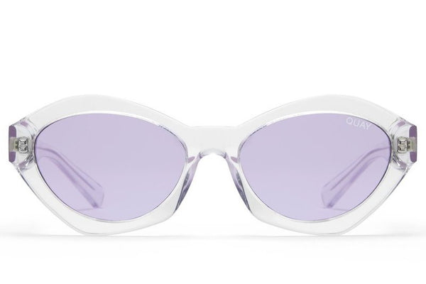 Quay #QUAYXKYLIE As If! Clear / Purple Sunglasses