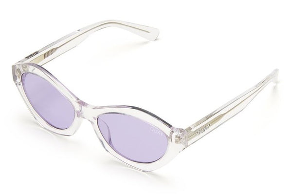 Quay #QUAYXKYLIE As If! Clear / Purple Sunglasses