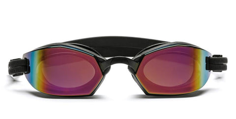 Westward Leaning - Dive 01 Matte Black Swim Goggles / Rose Gold Mirror Lenses