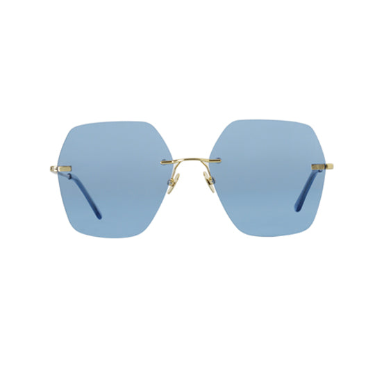 Spektre - Lovestory Gold Sunglasses / Blue Pastel Lenses