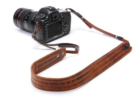 ONA - Leather Presidio Antique Cognac Camera Strap