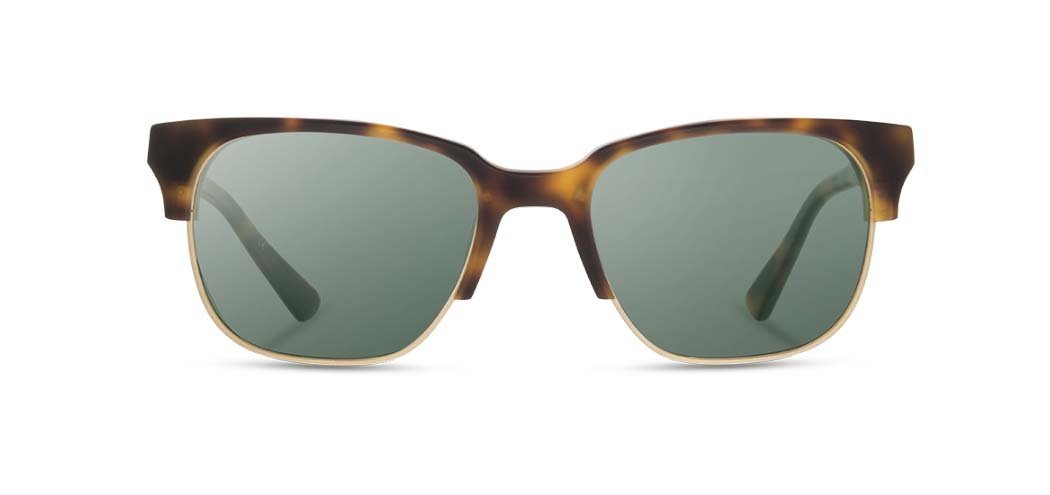 Shwood Newport 52mm Acetate Matte Brindle Sunglasses / G15 Polarized Lenses
