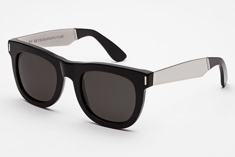 Super Ciccio Francis Black Silver Sunglasses