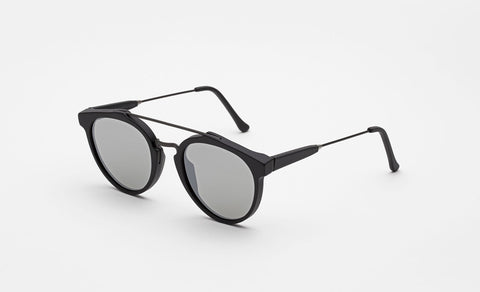 Saint Laurent SL 1 Black Sunglasses / Grey Mirror Lenses