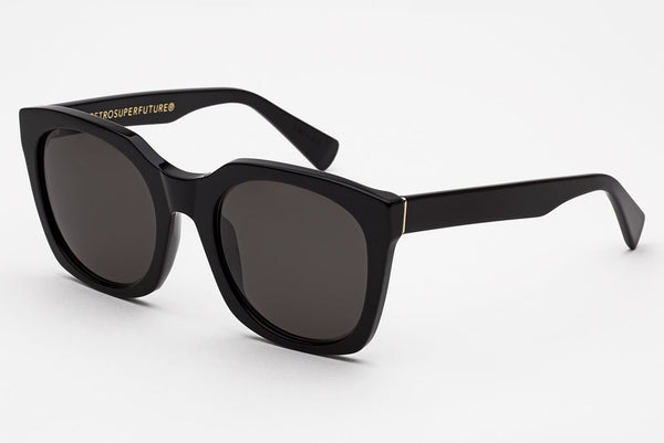 Super - Quadra Black Sunglasses