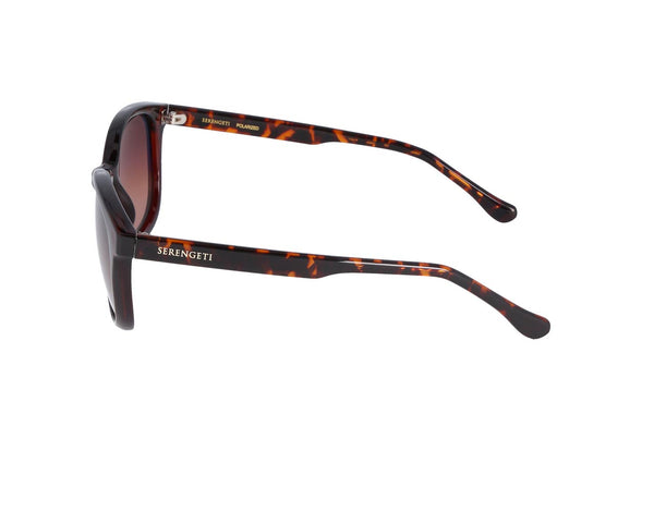 Serengeti - Mara Shiny Tortoise Sunglasses / Mineral Polarized Drivers Gradient Lenses