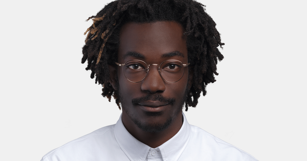 Garrett Leight - Wilson M 46mm Antique Gold Pinewood Eyeglasses / Demo Lenses