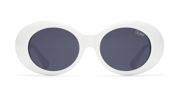 Quay - Frivolous White Sunglasses / Smoke Lenses